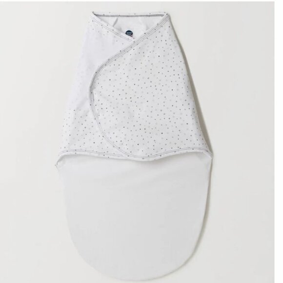 Nested Bean Zen Swaddle Classic Cotton 0-6 Months 7-18 lbs Weighted White - Picture 1 of 5